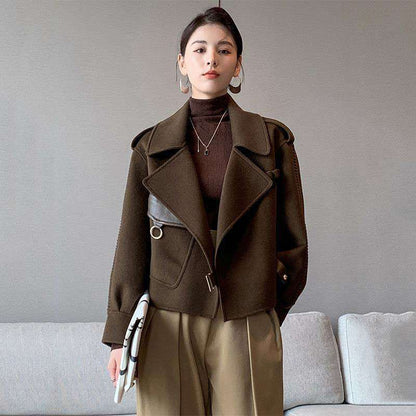 Western Style Versatile Small Woolen Coat