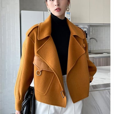Western Style Versatile Small Woolen Coat